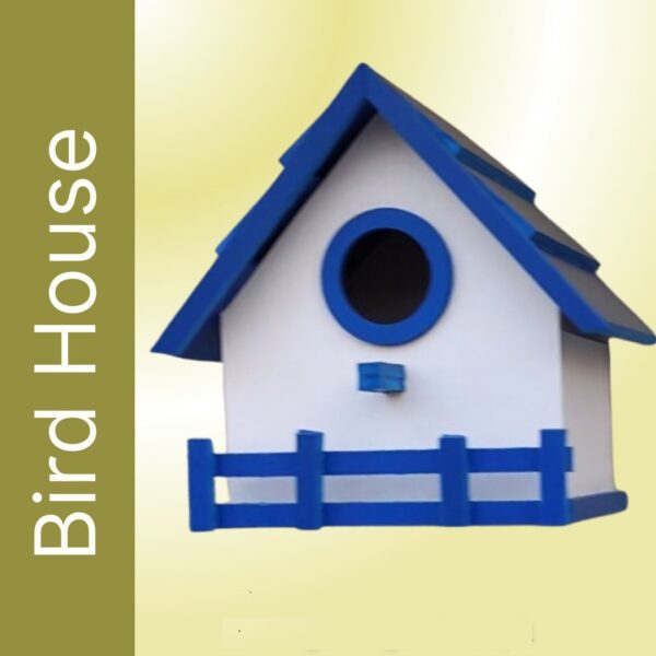 Bird House (PVC), Blue